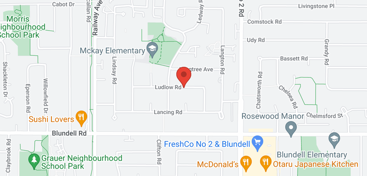 map of 5600 LUDLOW ROAD